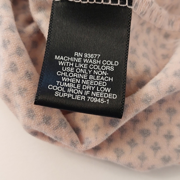 Liz Claiborne Career Womens Size XL Elbow Sleeve Peplum Top Pleated Neck Pink - Picture 5 of 6